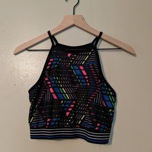 Xersion cropped sports tank top
